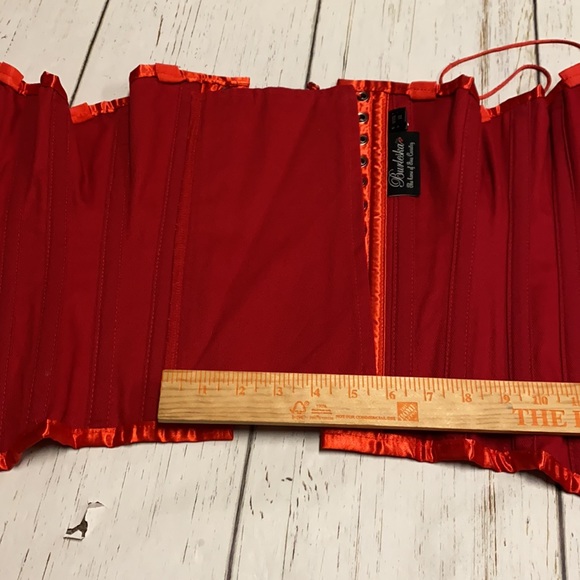 Burleska red lace up full size 22 corset - Picture 8 of 10